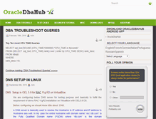 Tablet Screenshot of oracledbahub.com